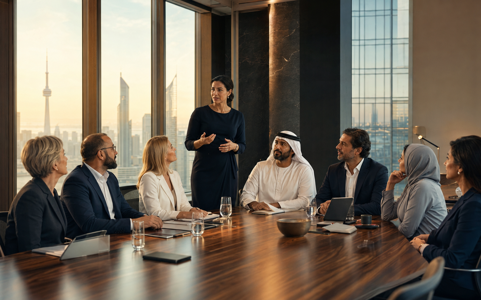 Executive leadership workshop with participants from Canada and the GCC